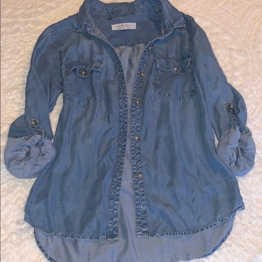 Denim Button-Up